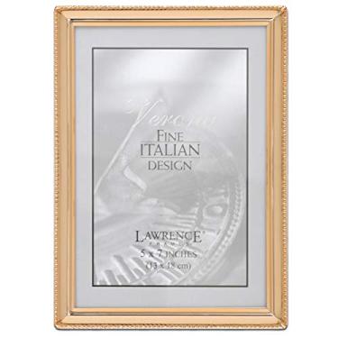 Imagem de Lawrence Frames Design de borda de contas, 12 x 18 cm, ouro