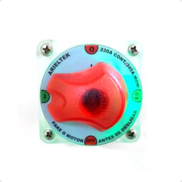 Imagem de Chave Geral de Bateria 230A Com Iluminação Barcos Lanchas