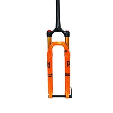 Imagem de HIOD Garfo dianteiro para bicicleta Pressão de ar Absorção de Choque Tubo de cone Garfo Mountain Bike Suspensão Controle de Ombro Garfo Adequado para MTB, Laranja, 69,8 cm