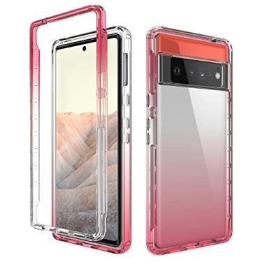 Imagem de For Google Pixel 6 Pro High Transparency Two-color Gradient PC + TPU Phone Protective Case