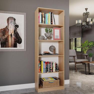 Imagem de Estante Livreiro Multiuso 5 Nichos Montreal Yescasa Amadeirado Montana Perfect Wood