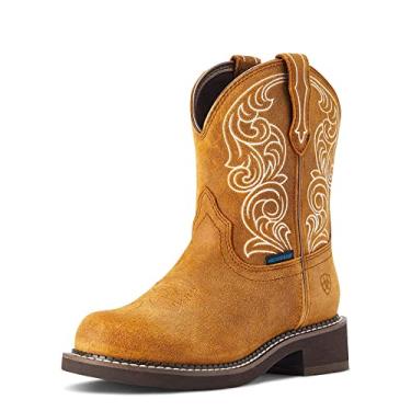Imagem de ARIAT Bota feminina Fatbaby Heritage impermeável ocidental, Tempero de gengibre, 7