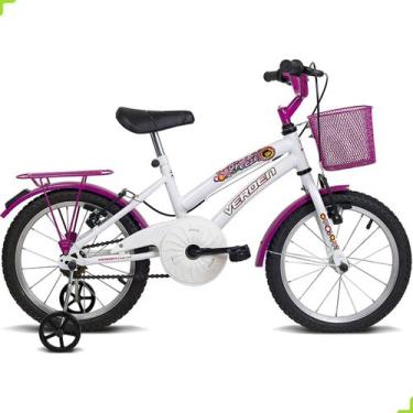 Imagem de Bicicleta Breeze Rosa Feminina Aro 16 Infantil Rodinha 1009 - Verden