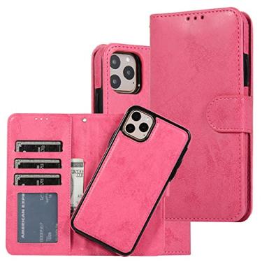 Imagem de Capa de couro de luxo para iPhone 14 12 13 Mini 11 Pro XR XS Max 6 6s 7 8 Plus 5 5s SE 2020 2022 Flip Wallet Card Slot Capa de telefone, vermelho, para iPhone 7Plus 8Plus