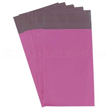 Imagem de CleverDelights Envelopes Magenta Poly - 10 cm x 15 cm - Pacote com 100 - Sacos de envio autoadesivos premium