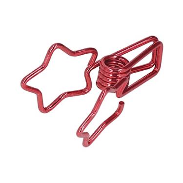 Imagem de Grampos de Fichário, 100 Peças de Papel Em Forma de Estrela, Força de Aperto Forte, Criatividade, Grampos de Papel Artesanal, Grampos de Fichário, Grampos de Metal, de Fichário (Vermelho)
