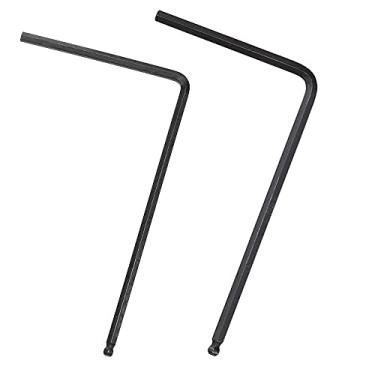 Imagem de Jiayouy Chave de ajuste de haste de treliça de extremidade de esfera de 4 mm e 5 mm para guitarra acústica Martin preta