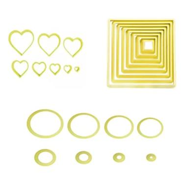 Imagem de Kit Cortador Blue Star Redondo, Quadrado E Coração