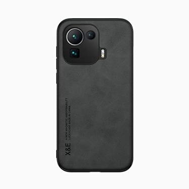 Imagem de Kepuch Silklike Capa para Xiaomi 11T/11T Pro - Case Placa de Metal Embutida para Xiaomi 11T/11T Pro - Preto