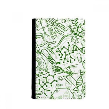 Imagem de Porta-passaporte biológico estrutura células de microscópio verde notecase burse carteira capa porta-cartão, Multicolor