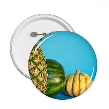 Imagem de Frutas tropicais, abacaxi, imagem fresca, alfinetes redondos, emblema, acessório, decoração, 5 peças