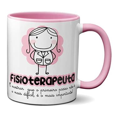Imagem de Caneca Fisioterapeuta Mais Importante É Dar O Primeiro Passo (Rosa)