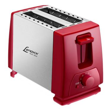 Imagem de Torradeira Lenoxx Ptr203 Inox Red Fast Vermelha/inox 127v PTR203