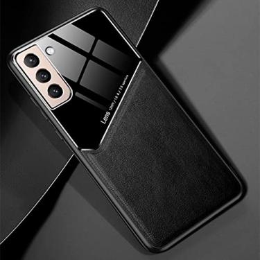 Imagem de Capa de couro de suporte de carro de luxo para samsung galaxy s21 s20 s10 plus ultra fe nota 20 a51 a71 a41 a31 a12 a32 a42 a52 a72 5g capa, preta, para nota 20 ultra