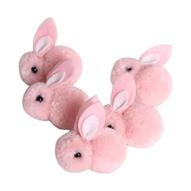 Imagem de Almencla 5x Coelhinho Da Páscoa de Pelúcia Brinquedos Minúsculo Macio Mini Coelhinho para Lembrancinhas de Festa Chaveiro Acessórios DIY,