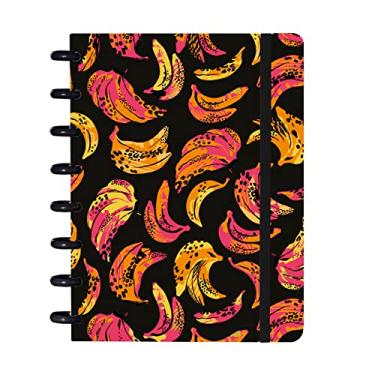 Imagem de Caderno Disco IsCool Inteligente A5 Tropical Bananas Preto
