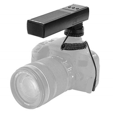 Imagem de Microfone Shotgun XY Estéreo Mamen MIC-02 Entrevista e Transmissão para Câmeras e Filmadoras