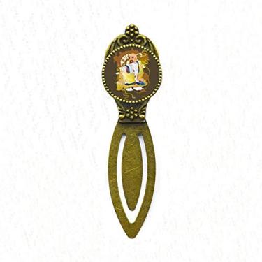 Imagem de Marcador de página com estampa de dezoito arbons, marcador de livro retrô para escritório