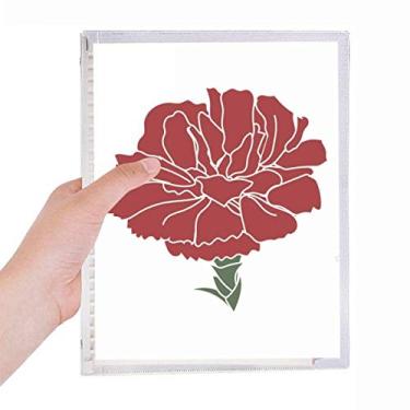 Imagem de Caderno de flores Pink Carnation Mothe Day com folhas soltas e diário recarregável