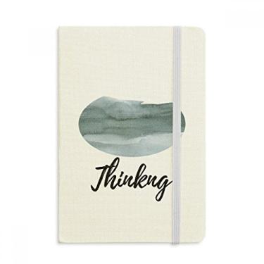 Imagem de Caderno de tinta abstrata com estampa de arte em tecido oficial capa dura diário clássico