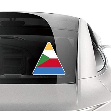 Imagem de DIYthinker Adesivo de carro com a bandeira nacional da África da Comoros