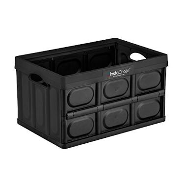 Imagem de GreenMade InstaCrate Recipiente de armazenamento dobrável, 12 galas, preto