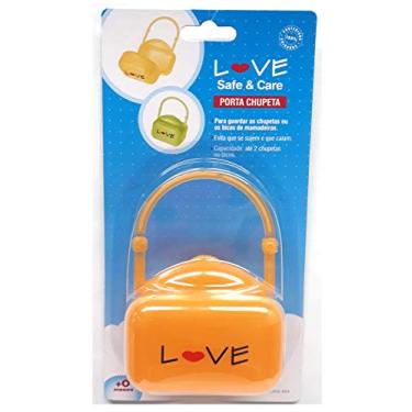 Imagem de Porta Chupetas, Love, Laranja