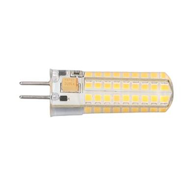 Imagem de Lâmpada LED de milho, 6 unidades 7W AC DC12V Lâmpada LED GY6.35 Suporte de lâmpada 700lm 72 LEDs Lâmpada de milho LED de 360 graus para lâmpadas pendentes Teto, lâmpadas led (luz quente)