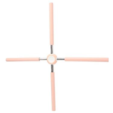 Imagem de Bastões de Treinamento Cruzado Nas Costas, Bastões Transversais Resistentes para Redução da Dor Destacáveis ​​para Adultos para Alongamento (Rosa)