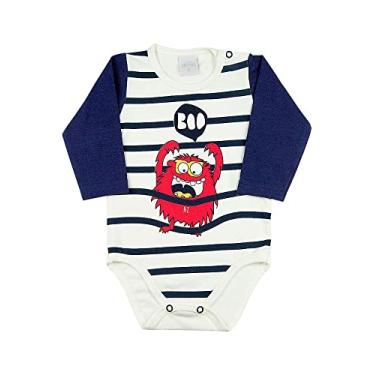 Imagem de Body Bebê Cotton Monstro Boo - Natural M
