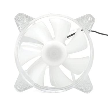Imagem de Ventoinha De Dissipação De Calor Para PC Ventoinha De Dissipação De Calor 120mm 7 Lâminas Ventoinha De Chassis De Baixo Ruído Ventoinha De PC LED Com Interfaces 3Pin 4Pin Para Host De Desktop