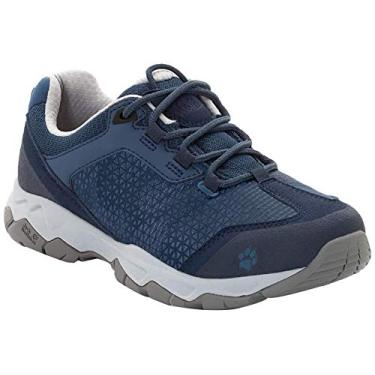 Imagem de Jack Wolfskin Rock Hunter Tênis feminino de caminhada resistente à água, Céu escuro, 7,5