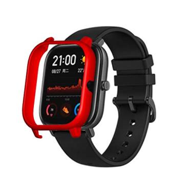 Imagem de Case Bumper Nsmart compatível com Huami Amazfit GTS - Nandos-Store (GTS, Vermelho TPU)