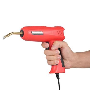 Imagem de CIADAZ Soldador de plástico de 150 W, máquina de grampeador a quente portátil 2 em 1, grampeador a quente de 800 unidades, hastes de soldagem de plástico PP de 10 unidades, faca, alicate, kit de repar