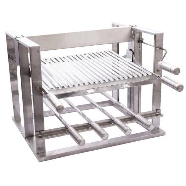 Imagem de Churrasqueira Elevatória Fast Gourmet com 4 Espetos e Grelha Parrilha EG04