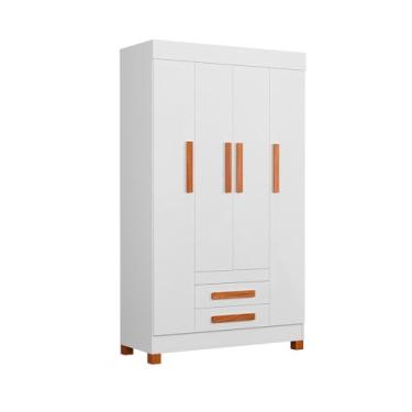 Imagem de Guarda Roupa Juvenil 4 Portas Veneza Branco
