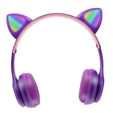 Imagem de HEMOTON 1 Unidade Fone De Ouvido Esponja Luz Piscante Ginástica Brilhar Roxo