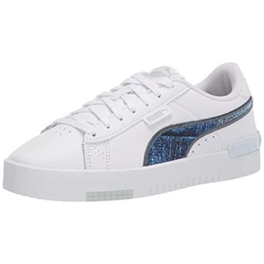 Imagem de PUMA Women's Jada Sneaker, White-China Blue-Plein Air, 8