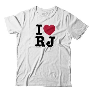 Imagem de Camiseta I Love Rj Eu Amo Rio De Janeiro Brasil Unissex - Estudio Zs