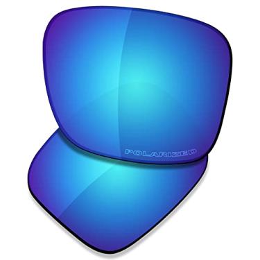 Imagem de SAUCER Lentes de substituição premium para óculos de sol Oakley Holbrook XL OO9417 High Defense - Azul glaciar polarizado