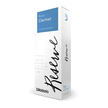 Imagem de Palhetas de clarinete de baixo D'Addario Reserve, Strength 3.0+, pacote com 5