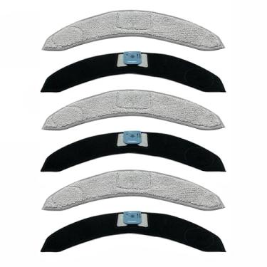 Imagem de HMHAMA Pacote com 6 almofadas de esfregão de substituição para iRobot Roomba Combo j7/ j7 +/j9+ acessórios de aspirador de pó robô, almofadas de refil de limpeza de microfibra, almofada lavável para