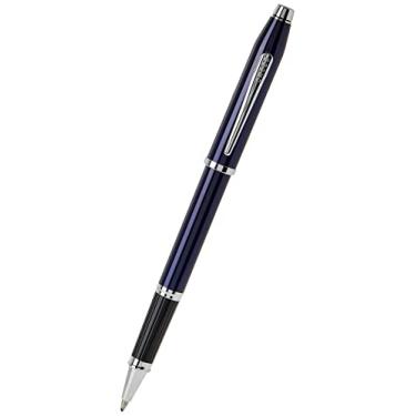 Imagem de Cross Century II Rollerball de laca azul com ponta cromada