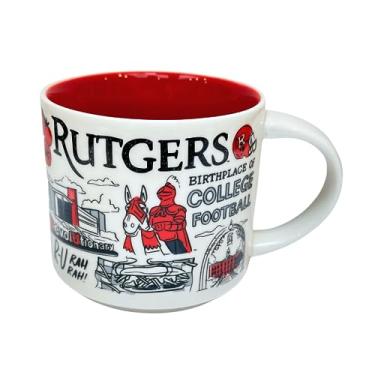 Imagem de Starbucks Caneca da série Been There Rutgers Coleção Campus de futebol universitário 2022, 414 ml