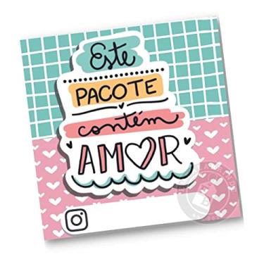 Imagem de Mini Cartão De Agradecimento Ao Cliente 4x5cm - 100 Unidades (Este pacote contem amor)