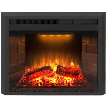 Imagem de Lareira Elétrica de Embutir A53x64L com Controle Remoto e Proteção contra Superaquecimento, 1500W, 110v, VALUXHOME EF23T, Preto