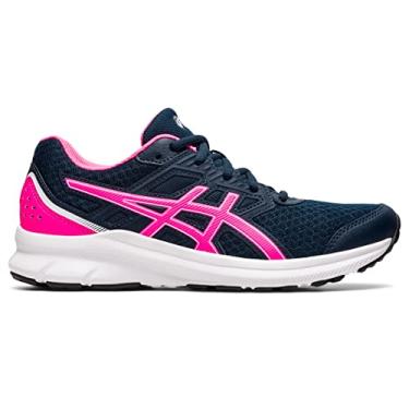 Imagem de ASICS Tênis de corrida feminino JOLT 3, Azul francês/rosa choque, 5.5 Wide