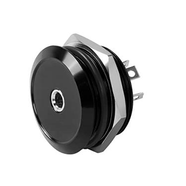 Imagem de QIANRENON TRS 1/8 Adaptador de fone de ouvido fixo rosqueado embutido 3,5 mm fêmea para terminal de solda, conector estéreo de montagem em painel, módulo de solda de fone de ouvido de 3 polos, para