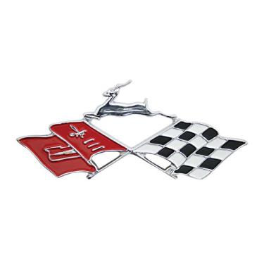 Imagem de KNS Accessories KC4525 Impala Emblema de painel traseiro fundido (Chevrolet 1961), prata