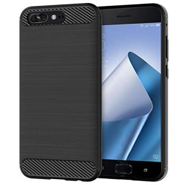 Imagem de NEKOYA Capa para ASUS ZenFone 4 Pro, toque macio, proteção total, anti-arranhões e impressões digitais + capa para celular resistente a arranhões para ASUS ZenFone 4 Pro preta